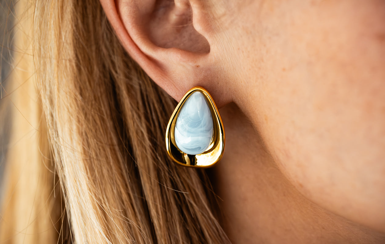 Maison d'Oro - Oorbellen Yara Blauw
